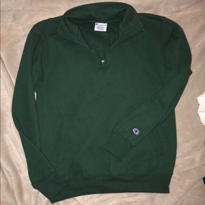 Green Champion Half Zip